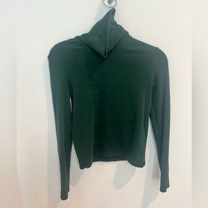 Zara Fitted Turtleneck - Size M - Dark Green